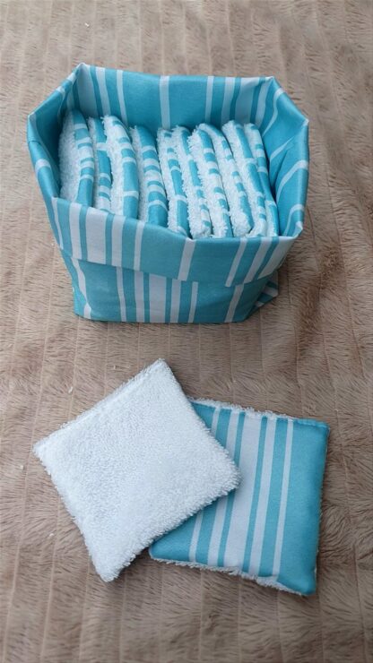 Ensemble de lingettes réutilisables (12 pièces) – Image 8