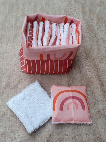 Ensemble de lingettes réutilisables (12 pièces) – Image 2