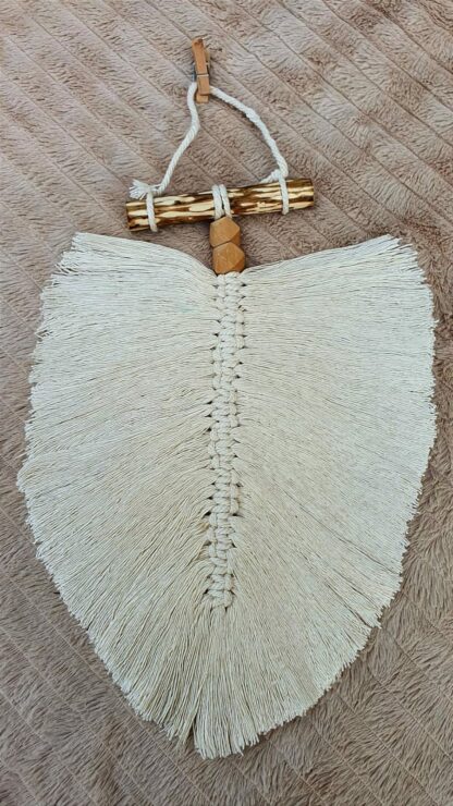 Plumes en macramé