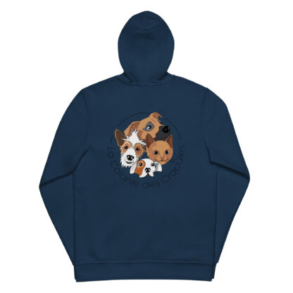 Sweat à capuche zippé unisexe – Image 6