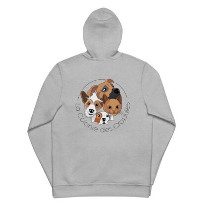 Sweat à capuche zippé unisexe – Image 10