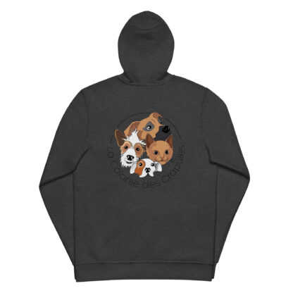 Sweat à capuche zippé unisexe – Image 4