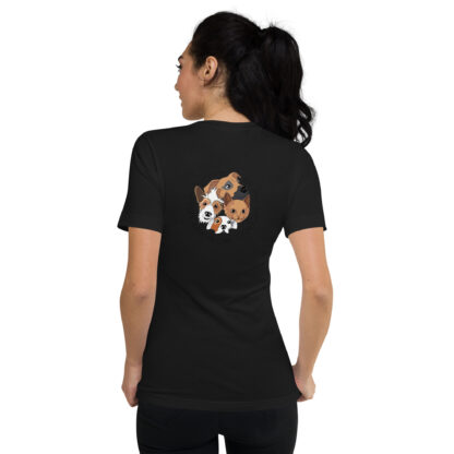 T-shirt Unisexe à Manches Courtes et Col V – Image 6