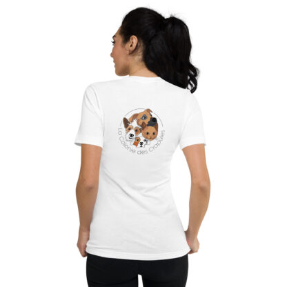 T-shirt Unisexe à Manches Courtes et Col V – Image 8