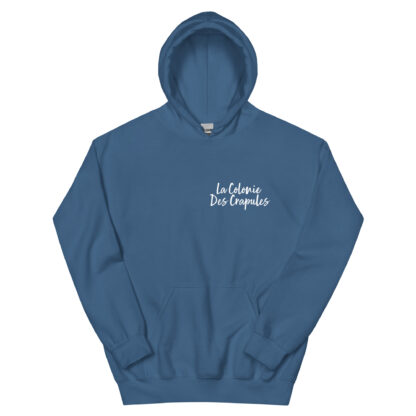 Sweat à capuche, ecriture blanche La Colonie Des Crapules avant, logo arr, jusqu'au 5XL – Image 12