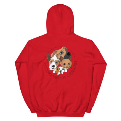 Sweat à capuche, ecriture blanche La Colonie Des Crapules avant, logo arr, jusqu'au 5XL – Image 9