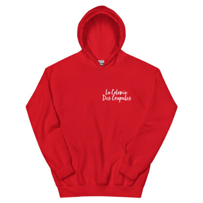 Sweat à capuche, ecriture blanche La Colonie Des Crapules avant, logo arr, jusqu'au 5XL – Image 7